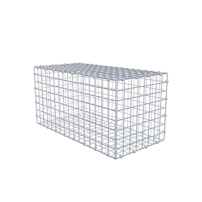 Gabbione 80 cm x 40 cm x 40 cm (L x H x P), maglia 5 x 5 cm, anello a spirale