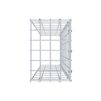 Anbaugabione Typ 4 100 cm x 20 cm x 30 cm (L x H x T), Maschenweite 5 cm x 10 cm, C-Ring