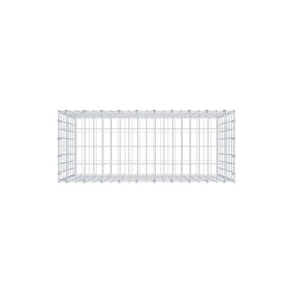 Gabione 100 cm x 70 cm x 40 cm (L x H x T), Maschenweite 5 x 10 cm, Spiralring