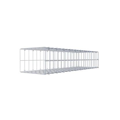 Monteret gabion type 2 100 cm x 20 cm x 30 cm, maskestørrelse 5 cm x 10 cm, C-ring