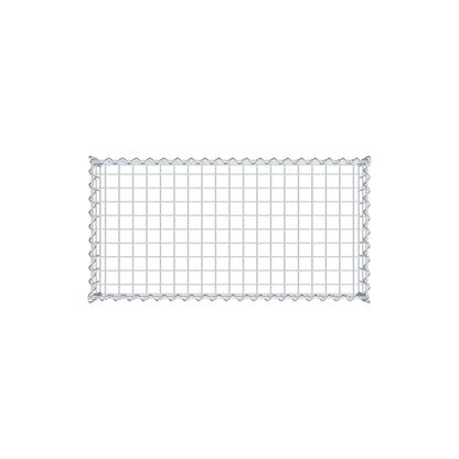 Grown-on gabion type 3 100 cm x 20 cm x 50 cm (L x H x D), mesh size 5 cm x 10 cm, spiral