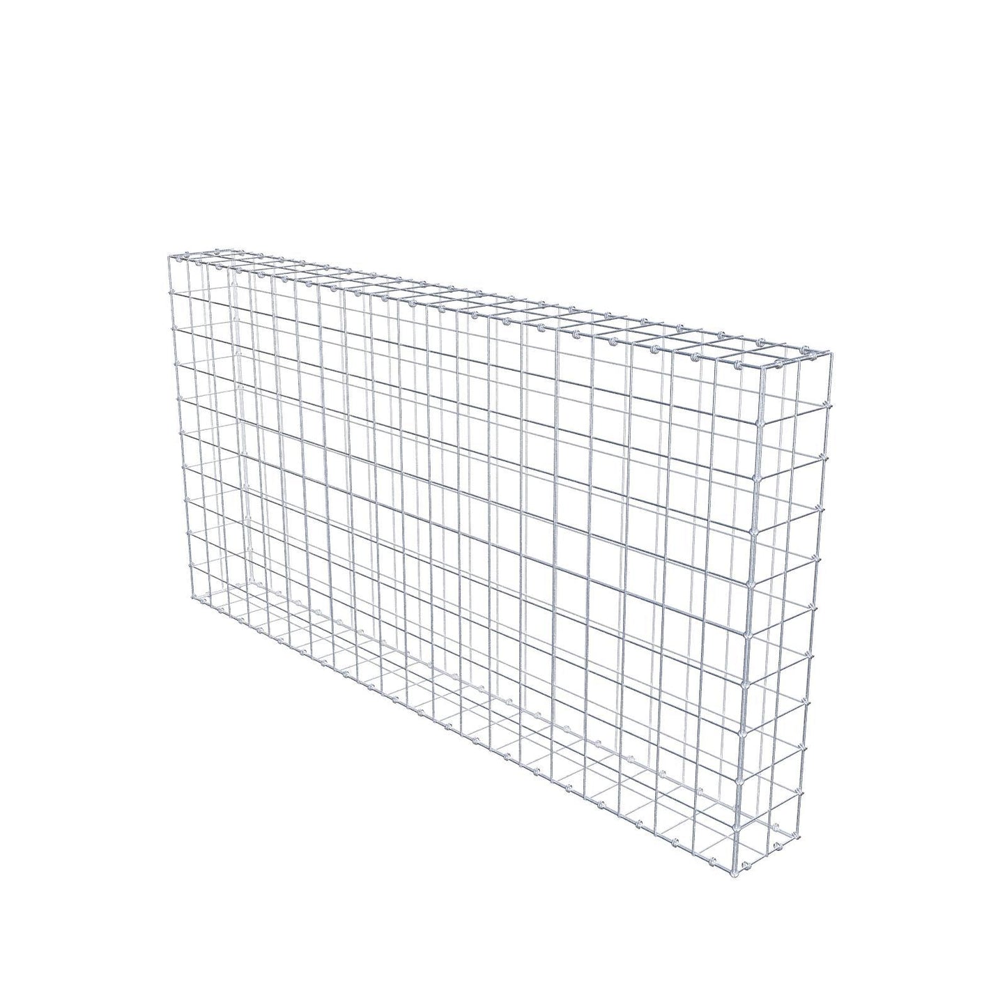Gabione 200 cm x 100 cm x 20 cm (L x H x T), Maschenweite 10 x 10 cm, Spiralring
