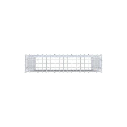 Anbaugabione Typ 3 100 cm x 90 cm x 20 cm (L x H x T), Maschenweite 5 cm x 5 cm, C-Ring