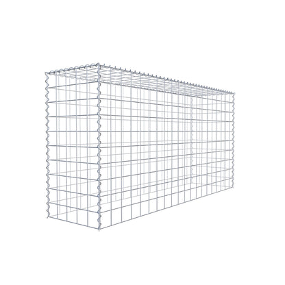 Opvokset gabion type 3 200 cm x 100 cm x 50 cm (L x H x D), maskestørrelse 10 cm x 10 cm, spiral