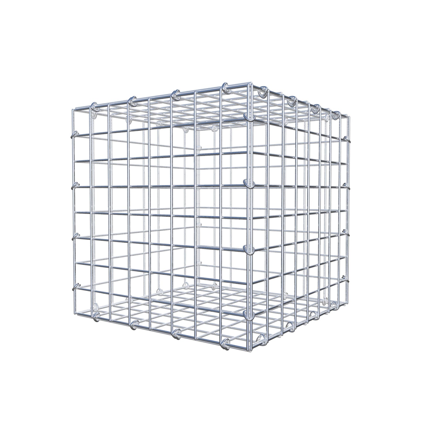 Gabbione 40 cm x 40 cm x 40 cm (L x H x P), maglia 5 cm x 5 cm, anello a C