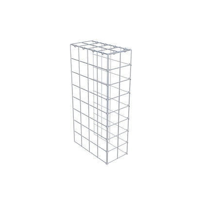 Monteret gabion type 4 80 cm x 40 cm x 20 cm (L x H x D), maskestørrelse 10 cm x 10 cm, C-ring