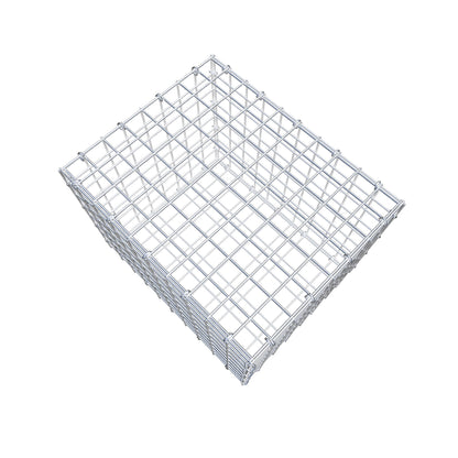 Gabbione 50 cm x 40 cm x 40 cm (L x H x P), maglia 5 cm x 5 cm, anello a C