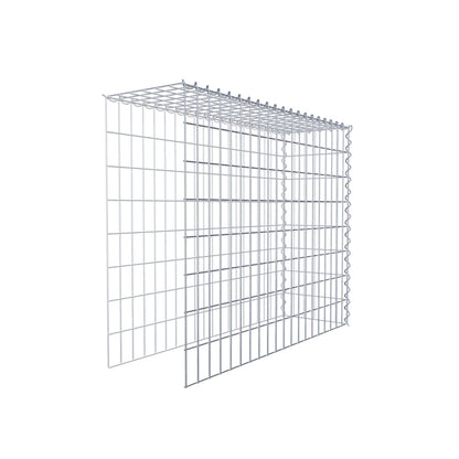 Opvokset gabion type 4 100 cm x 80 cm x 30 cm (L x H x D), maskestørrelse 5 cm x 10 cm, spiral