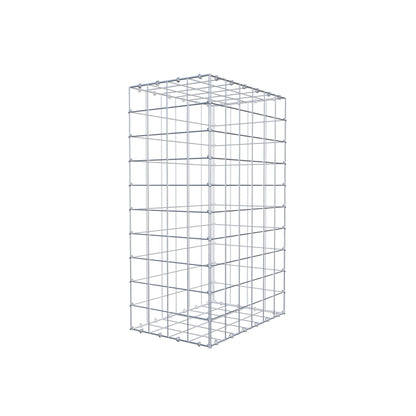 Gavión 100 cm x 60 cm x 40 cm (L x A x P), luz de malla 10 cm x 10 cm, anillo en C