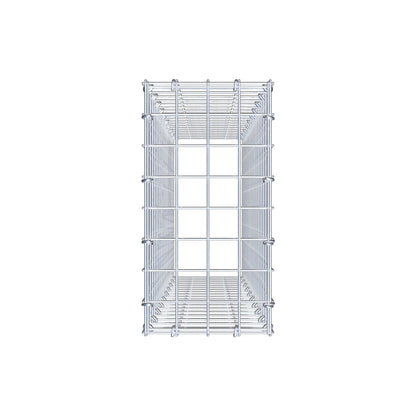 Fourche rapportée type 3 100 cm x 20 cm x 40 cm (L x H x P), mailles 5 cm x 5 cm, anneau C