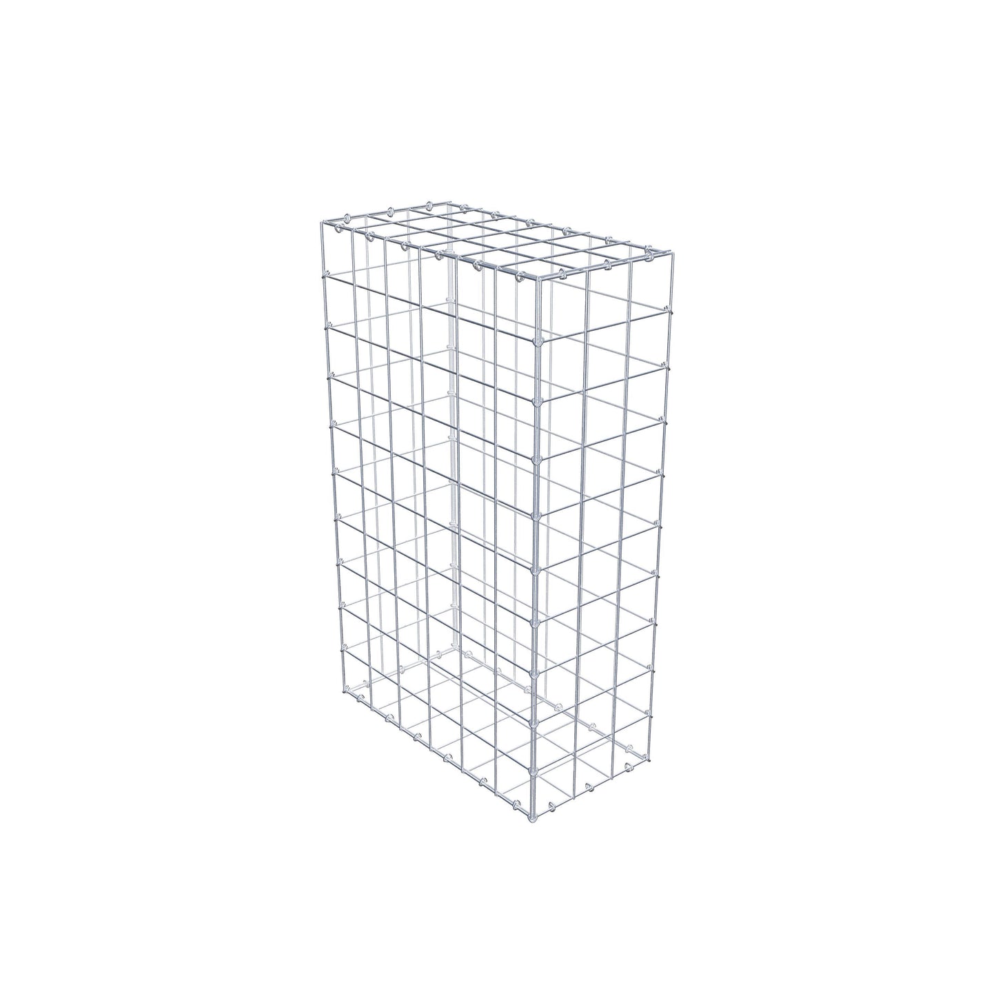 Gabbione 100 cm x 60 cm x 30 cm (L x H x P), maglia 10 cm x 10 cm, anello a C