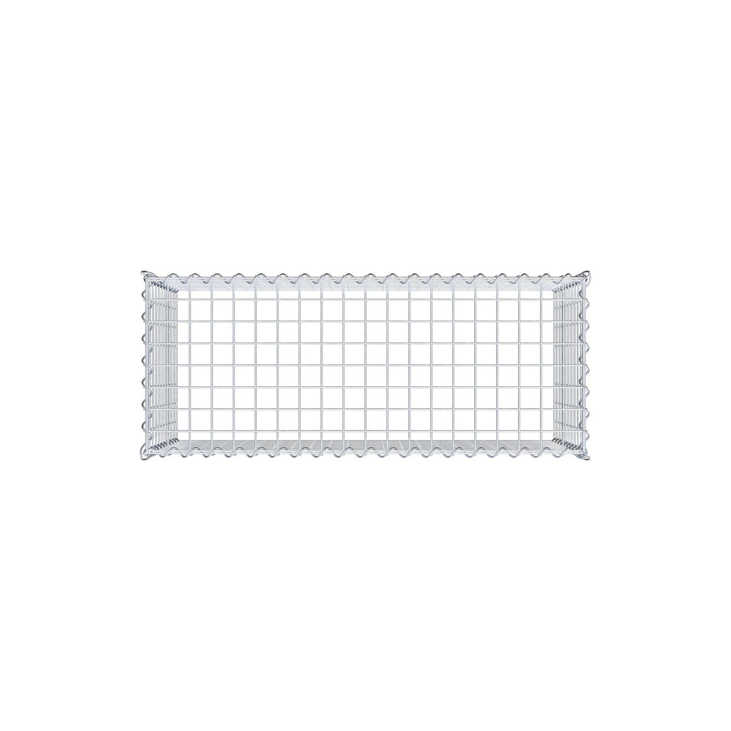 Anbaugabione Typ 3 100 cm x 50 cm x 40 cm (L x H x T), Maschenweite 5 cm x 5 cm, Spirale