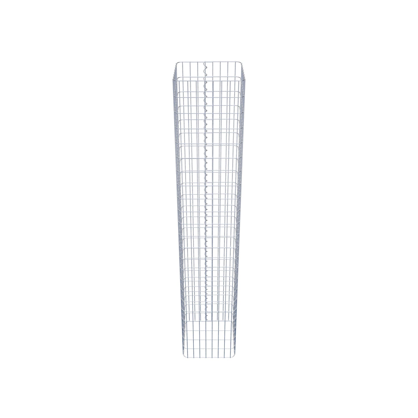 Gabionensäule eckig 42 cm x 42 cm, 230 cm Höhe, MW 5 cm x 10 cm