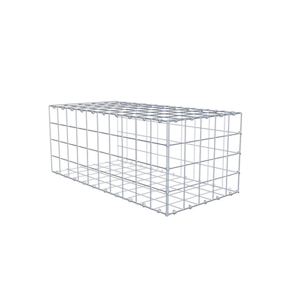 Type 2 oplegkorf 100 cm x 40 cm x 50 cm (L x H x D), maaswijdte 10 cm x 10 cm, C-ring
