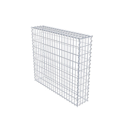Gabion 100 cm x 90 cm x 20 cm (L x H x D), maskstorlek 5 cm x 10 cm, spiral