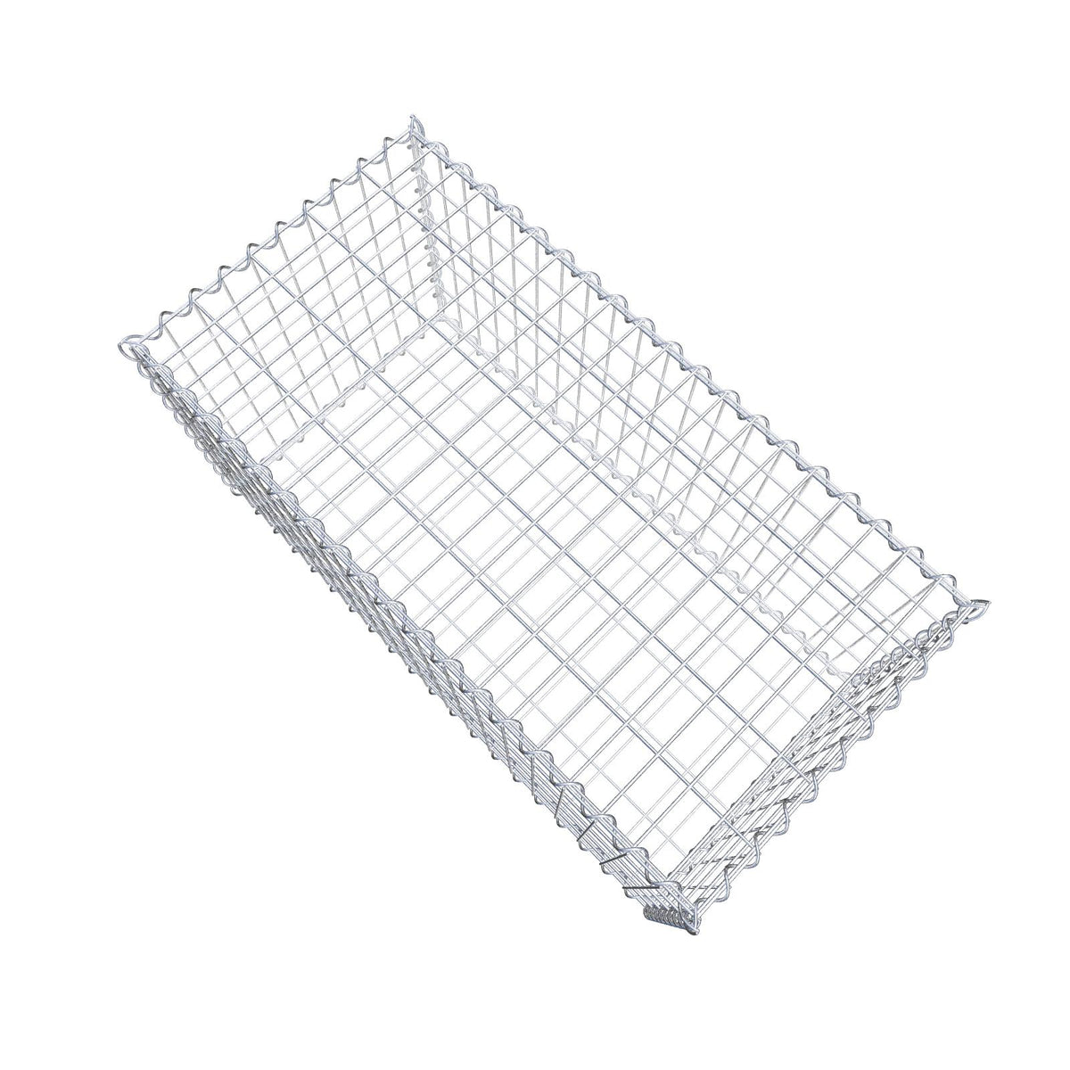 Gabbione 100 cm x 50 cm x 50 cm (L x H x P), maglia 5 cm x 10 cm, spirale