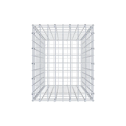Gabion 100 cm x 40 cm x 50 cm (L x H x D), maskestørrelse 5 cm x 10 cm, C-ring