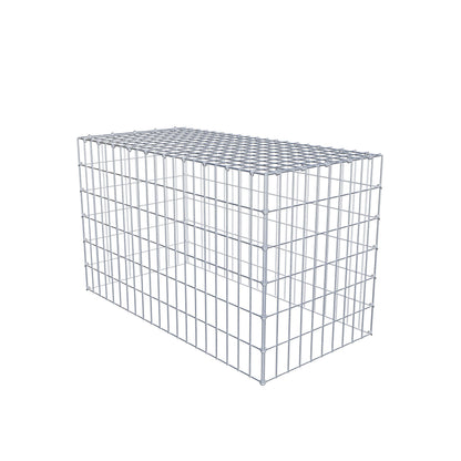 Anbaugabione Typ 3 100 cm x 60 cm x 50 cm (L x H x T), Maschenweite 5 cm x 10 cm, C-Ring