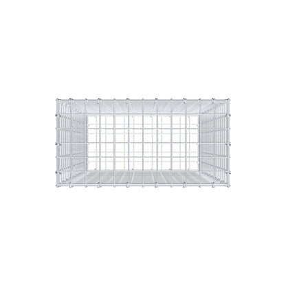 Gabion 100 cm x 60 cm x 30 cm (L x H x D), maskstorlek 5 cm x 5 cm, C-ring