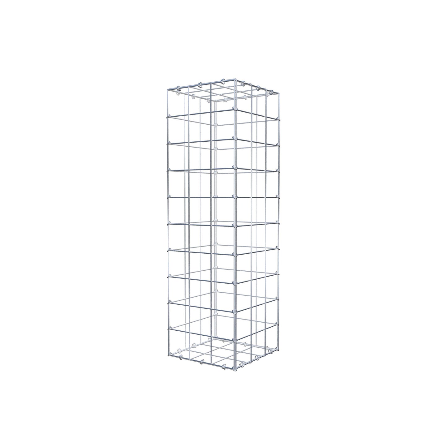 Gavión 100 cm x 30 cm x 30 cm (L x A x P), malla 10 cm x 10 cm, anillo en C