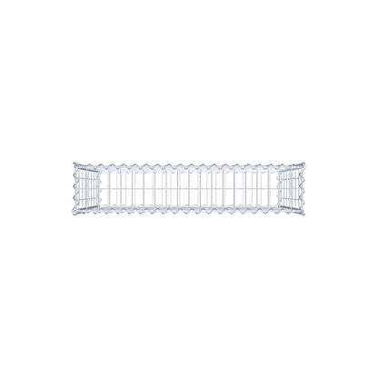 Gabbione 100 cm x 80 cm x 20 cm (L x H x P), maglia 5 cm x 10 cm, spirale