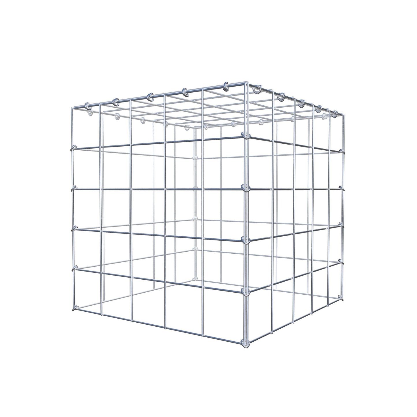 Gabbione aggiuntivo tipo 3 50 cm x 50 cm x 50 cm (L x H x P), maglia 10 cm x 10 cm, anello a C