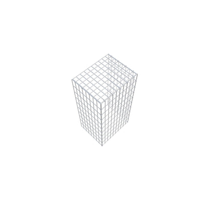 Mounted gabion type 4 100 cm x 40 cm x 50 cm (L x H x D), mesh size 5 cm x 10 cm, C-ring