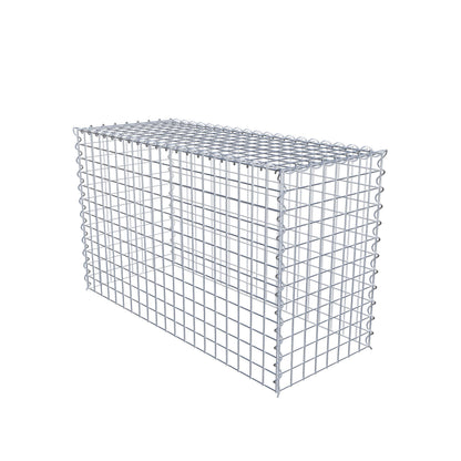 Anbaugabione Typ 3 100 cm x 60 cm x 40 cm (L x H x T), Maschenweite 5 cm x 5 cm, Spirale
