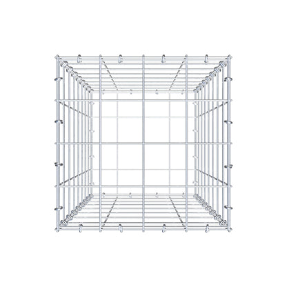 Gabbione 80 cm x 40 cm x 40 cm (L x H x P), maglia 10 cm x 10 cm, anello a C