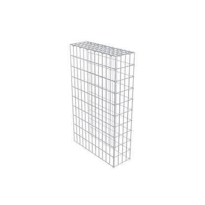 Type 4 oplegkorf 100 cm x 60 cm x 20 cm (L x H x D), maaswijdte 5 cm x 10 cm, C-ring