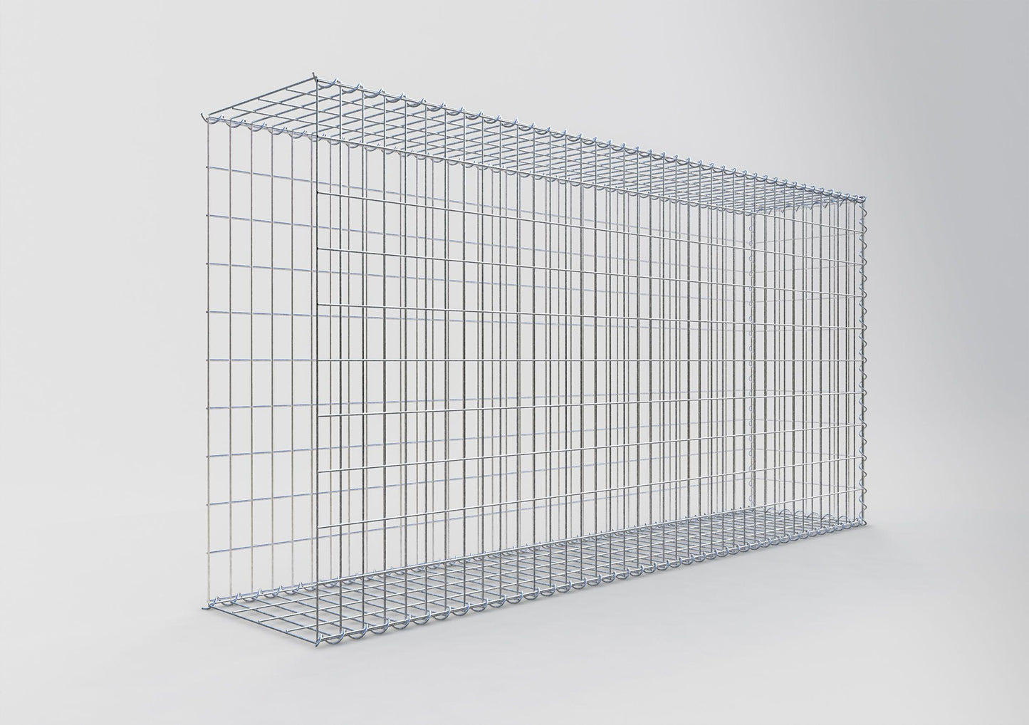 Gavión adicional tipo 2 200 cm x 100 cm x 40 cm (L x A x P), malla 5 cm x 10 cm, en espiral