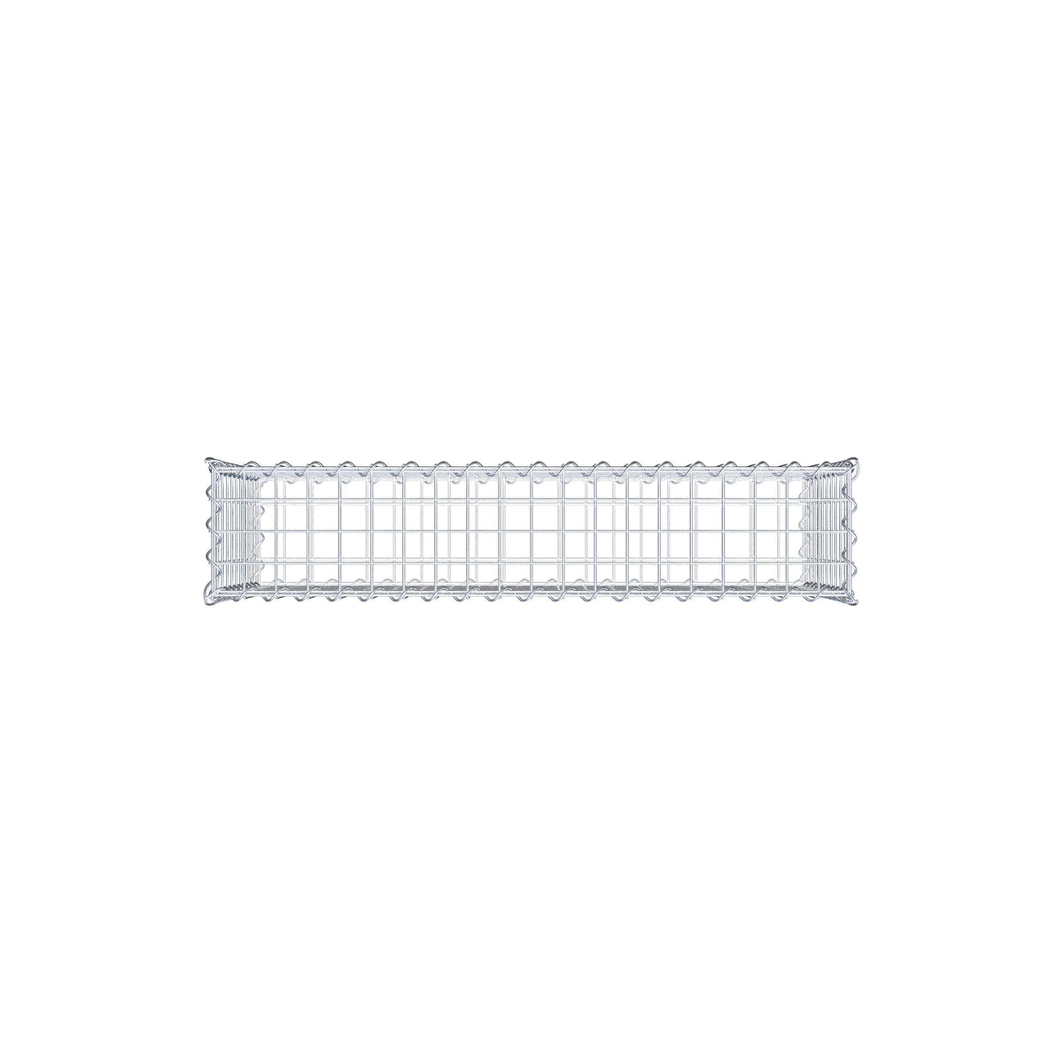 Gabion 100 cm x 50 cm x 20 cm (L x H x D), maskstorlek 5 cm x 5 cm, spiral