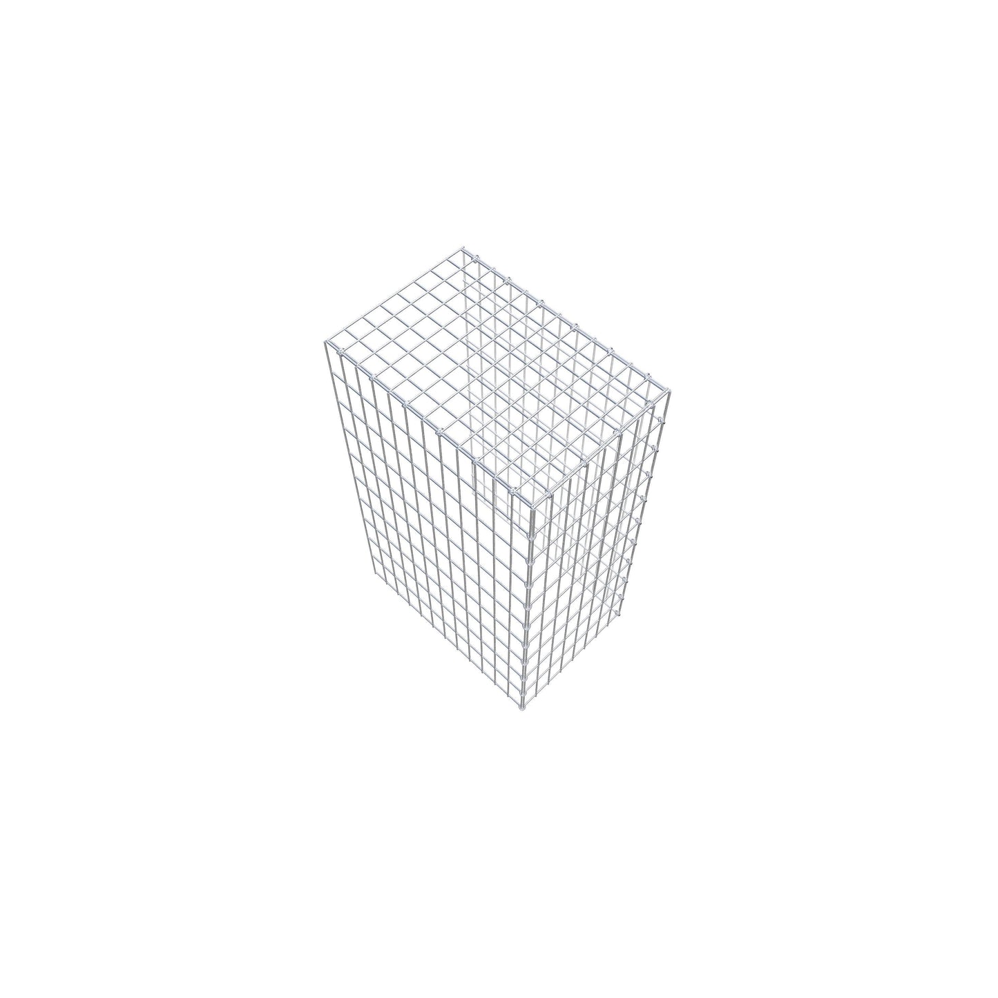 Gavión complementario de tipo 4 100 cm x 60 cm x 40 cm (L x A x P), malla 5 cm x 10 cm, anillo en C