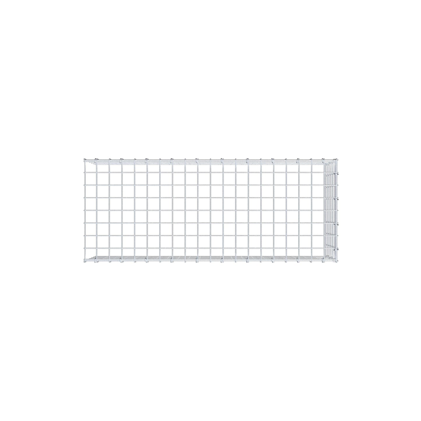 Fourche rapportée type 4 100 cm x 30 cm x 40 cm (L x H x P), mailles 5 cm x 5 cm, anneau C
