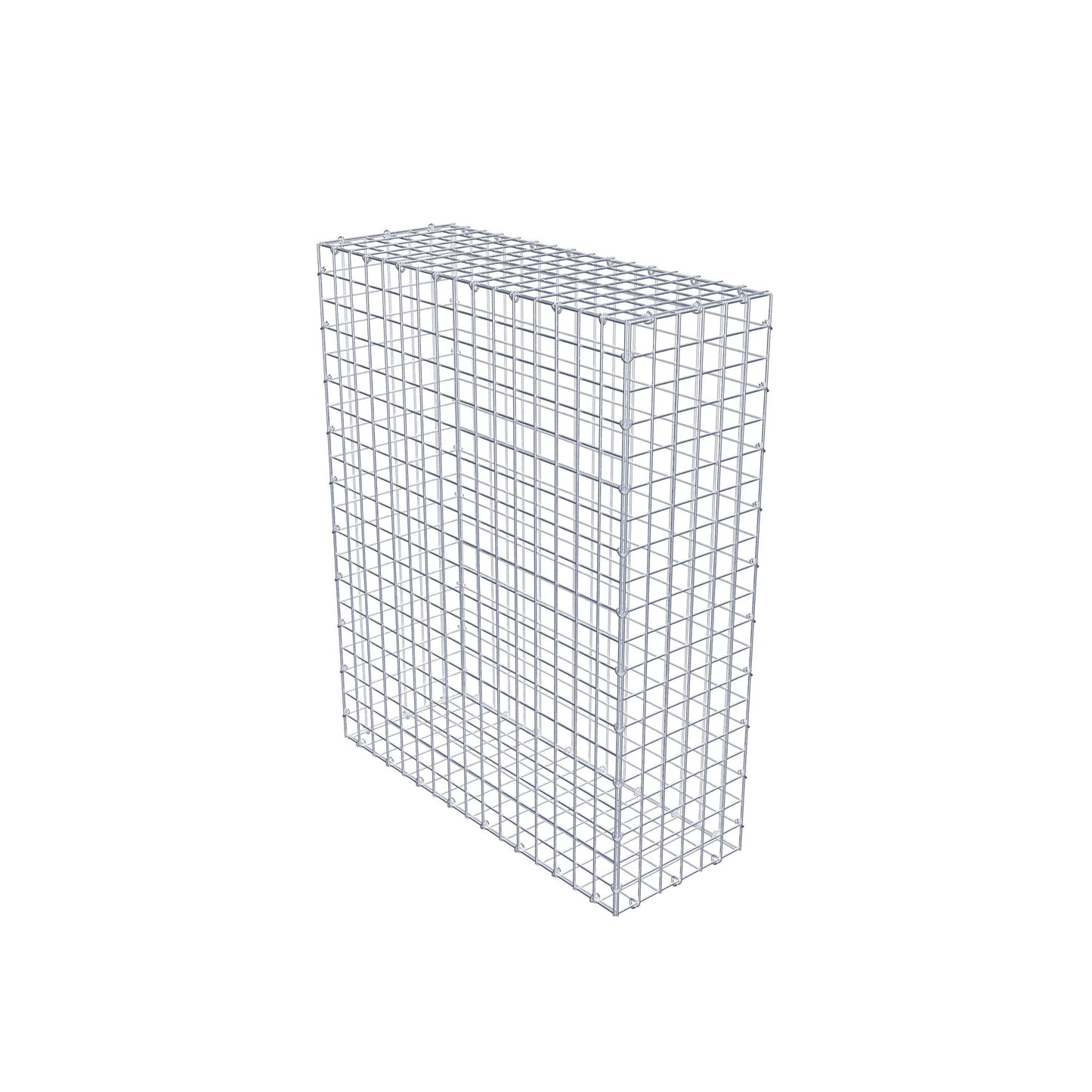 Gabion 100 cm x 80 cm x 30 cm (L x H x D), mesh size 5 cm x 5 cm, C-ring