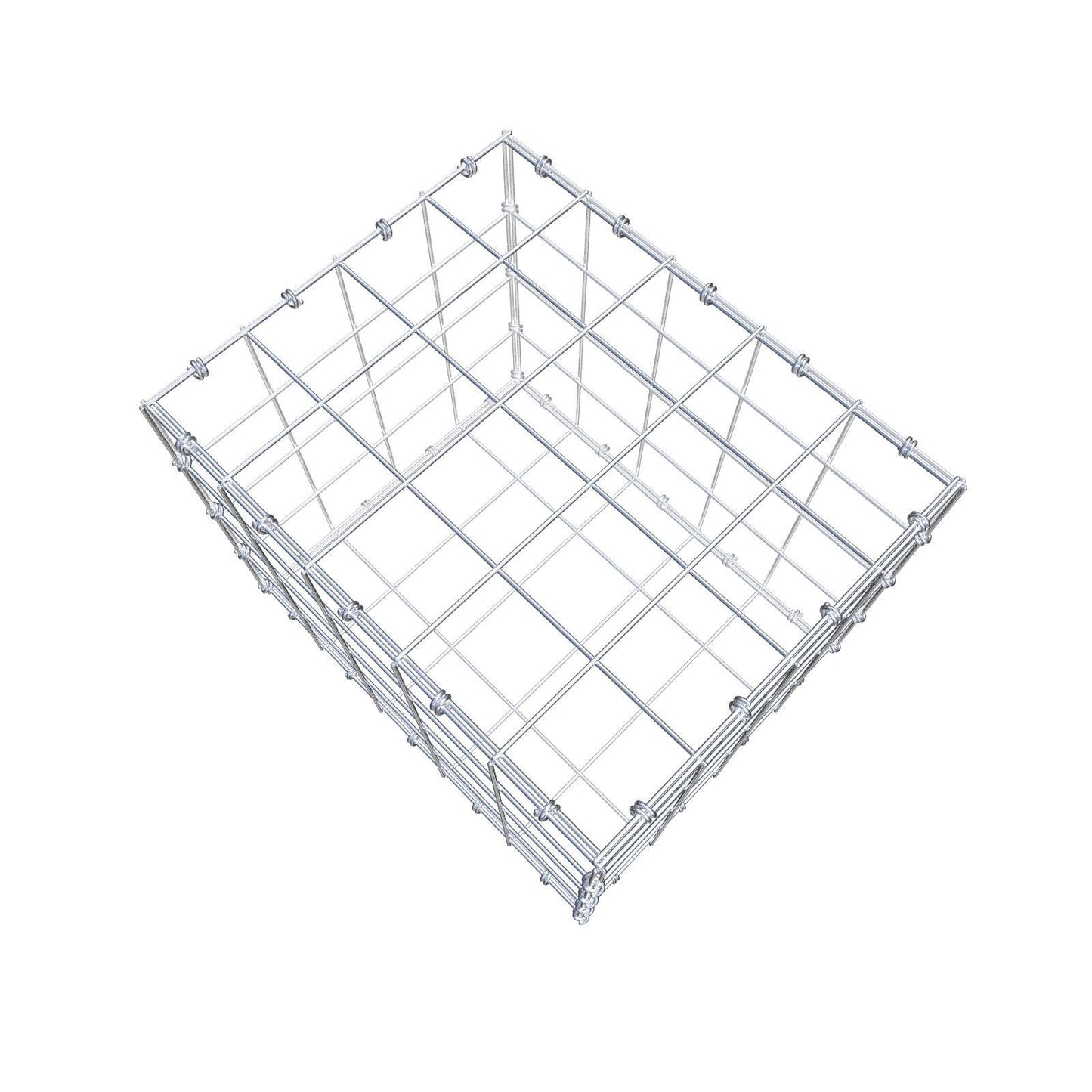 Gabion 50 cm x 40 cm x 40 cm (L x H x D), mesh size 10 x 10 cm, spiral ring