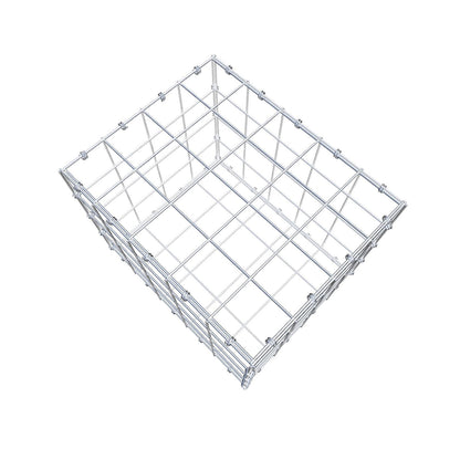 Gabion 50 cm x 40 cm x 40 cm (L x H x D), mesh size 10 x 10 cm, spiral ring