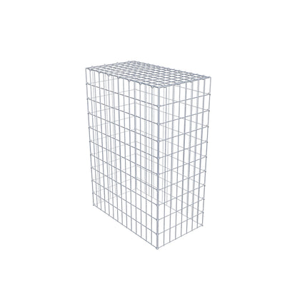 Mounted gabion type 3 100 cm x 70 cm x 40 cm (L x H x D), mesh size 5 cm x 10 cm, C-ring