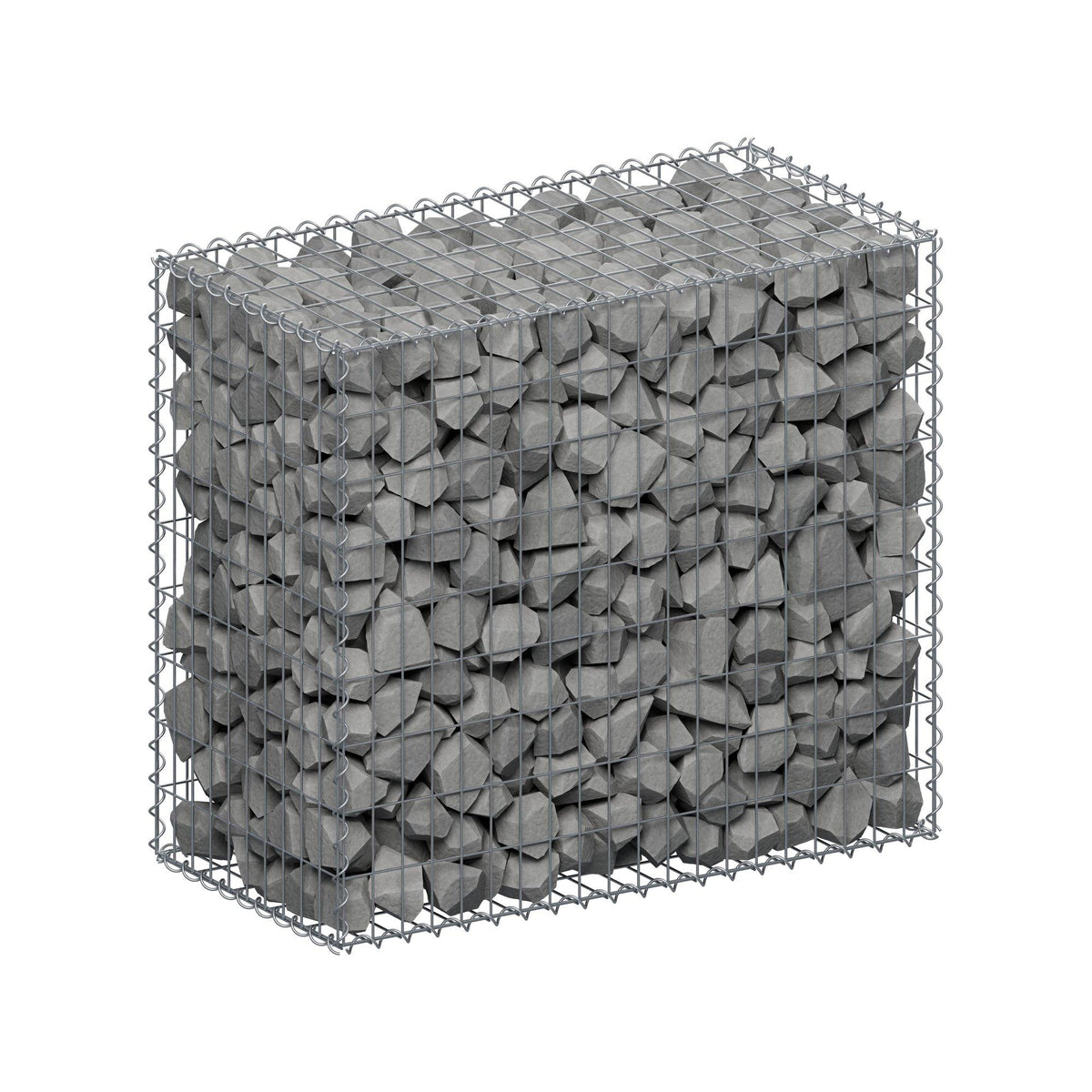 Schanskorf 100 cm x 90 cm x 50 cm (L x H x D), maaswijdte 5 cm x 10 cm, spiraalvormig