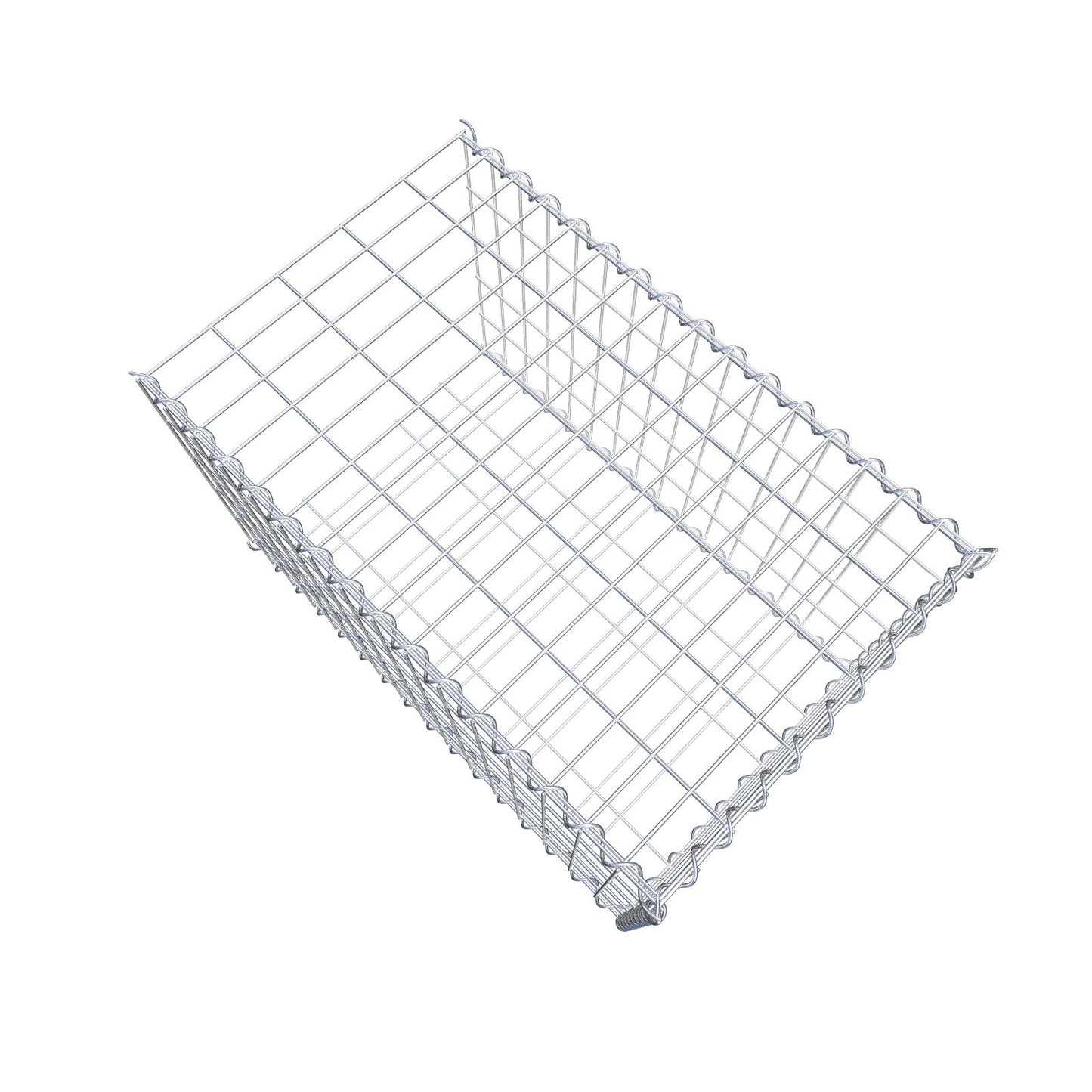 Anbaugabione Typ 2 80 cm x 50 cm x 50 cm (L x H x T), Maschenweite 5 cm x 10 cm, Spirale