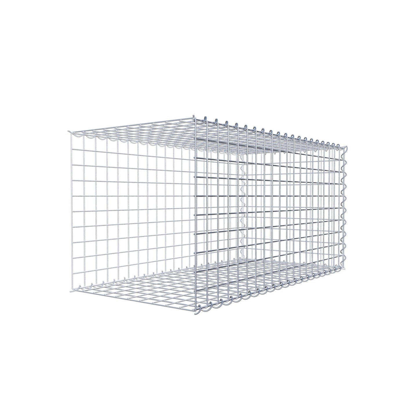 Anbaugabione Typ 2 100 cm x 50 cm x 50 cm (L x H x T), Maschenweite 5 cm x 5 cm, Spirale