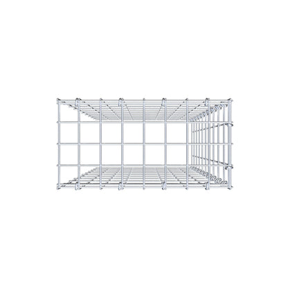 Pila adicional tipo 4 100 cm x 40 cm x 20 cm (L x A x P), malla 5 cm x 10 cm, anillo en C