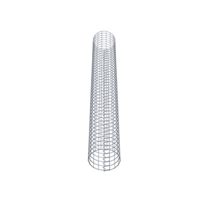 Gabionensäule rund feuerverzinkt, 27 cm Durchmesser, 200 cm Höhe, MW 5 cm x 5 cm