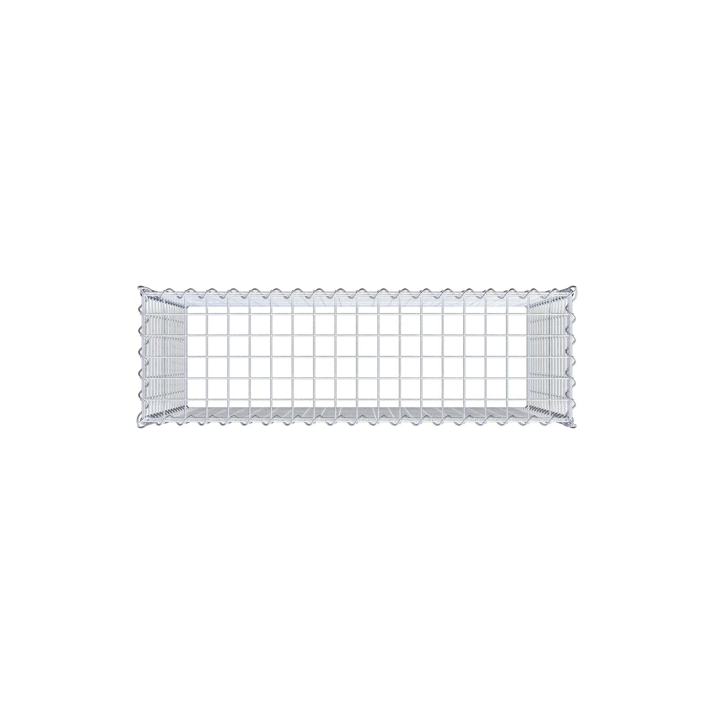 Gavión adulto tipo 3 100 cm x 80 cm x 30 cm (largo x alto x profundidad), tamaño de malla 5 cm x 5 cm, espiral