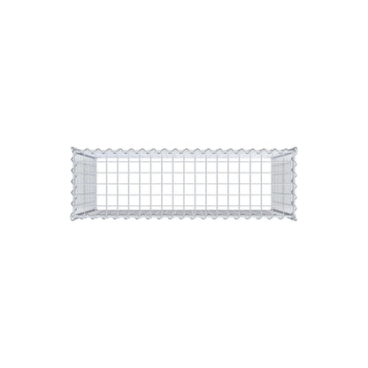 Gavión adulto tipo 3 100 cm x 80 cm x 30 cm (largo x alto x profundidad), tamaño de malla 5 cm x 5 cm, espiral