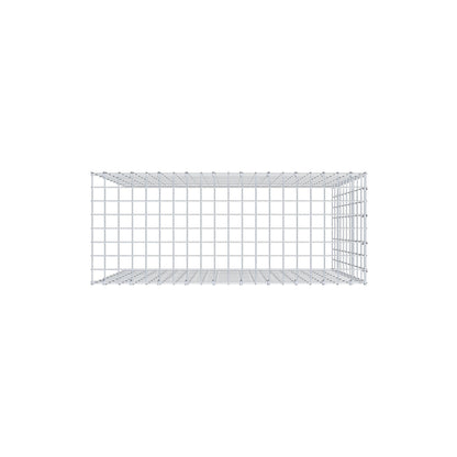 Gabbione aggiuntivo tipo 4 100 cm x 100 cm x 40 cm (L x H x P), maglia 5 cm x 10 cm, anello a C