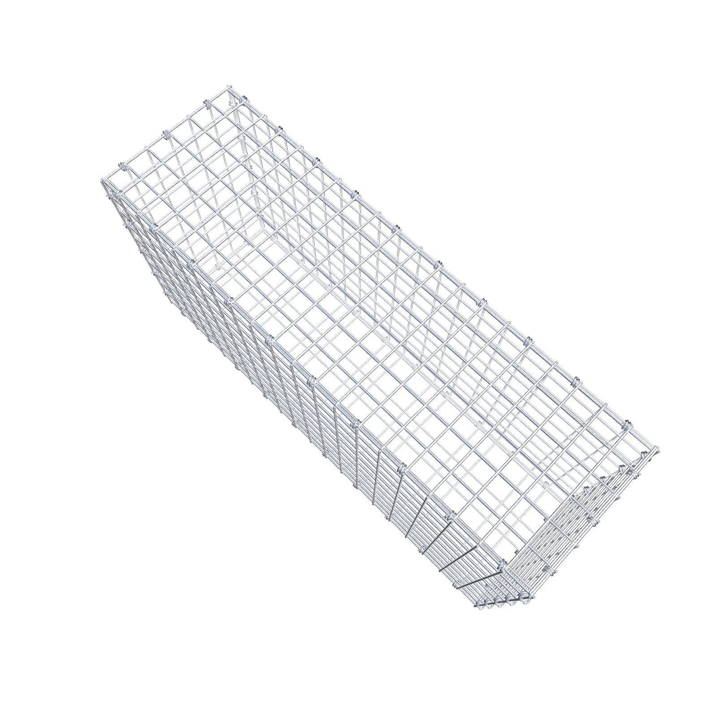 Gabbione 100 cm x 50 cm x 30 cm (L x H x P), maglia 5 x 5 cm, anello a spirale