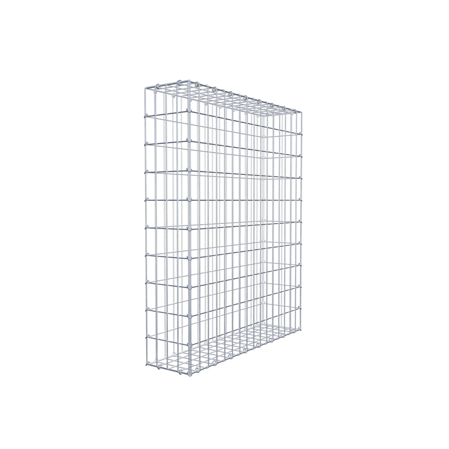 Gabione 100 cm x 80 cm x 20 cm (L x H x T), Maschenweite 5 cm x 10 cm, C-Ring