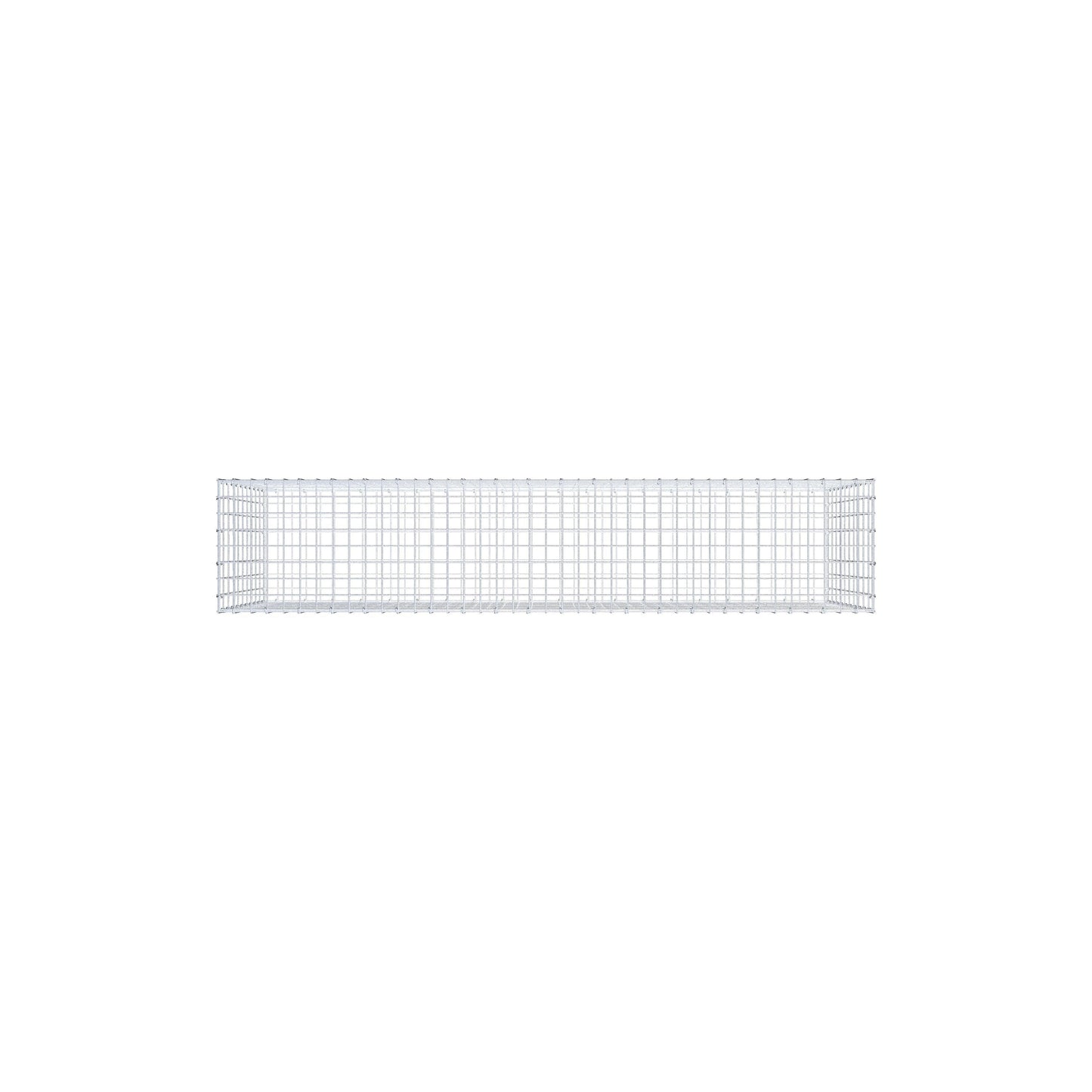 Gabion 200 cm x 100 cm x 40 cm (L x H x D), maskestørrelse 5 cm x 10 cm, C-ring