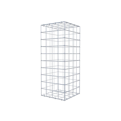 Gavión 100 cm x 40 cm x 40 cm (L x A x P), malla 10 cm x 10 cm, anillo en C